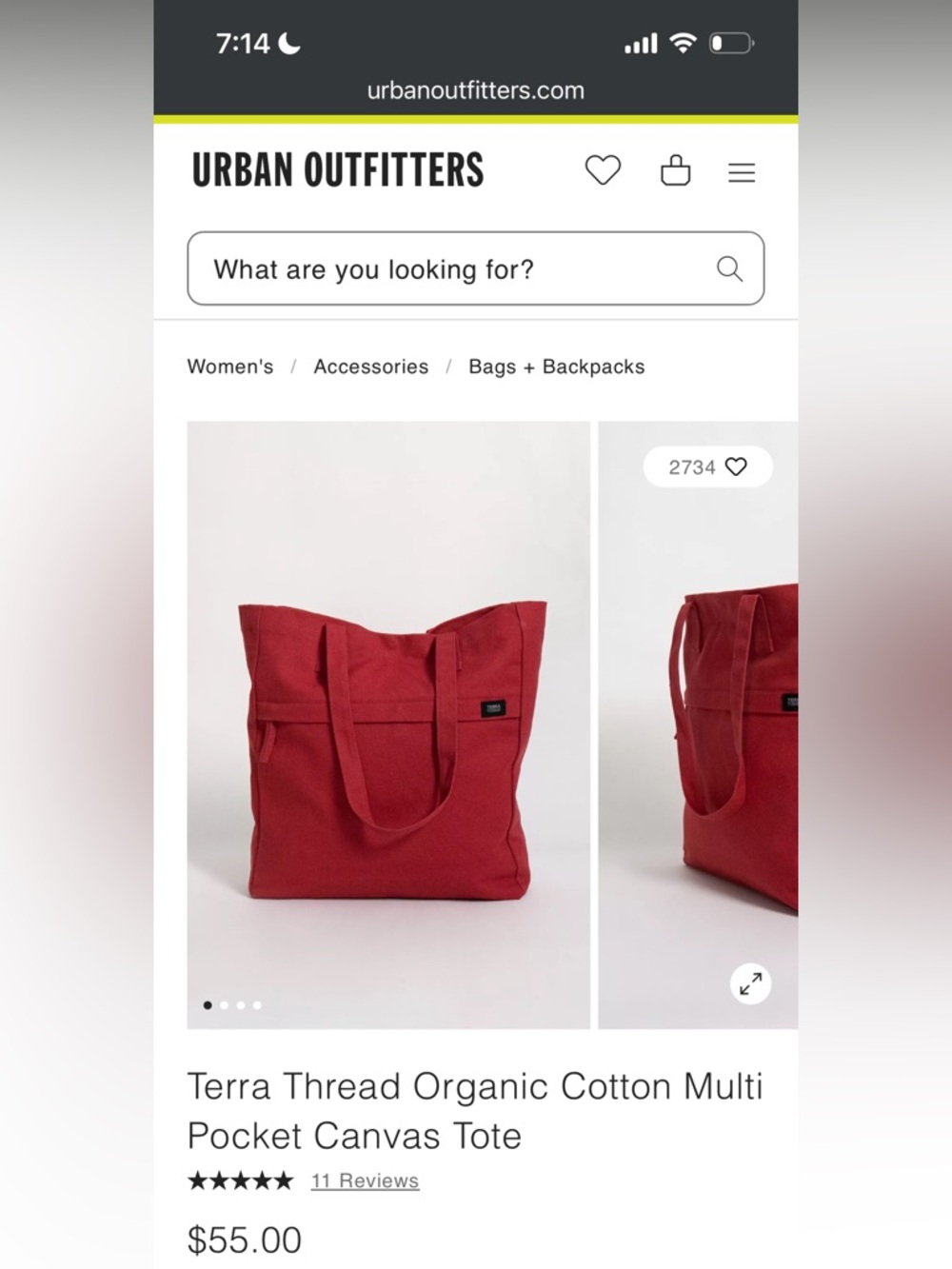 Terra Thread Organic Cotton Multi Pocket Canvas Tote